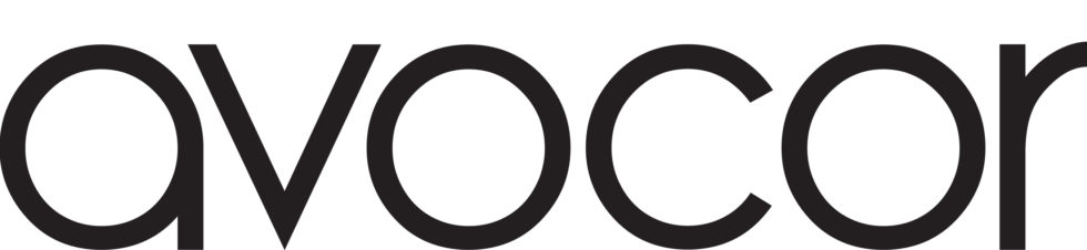 Logo: avocor in bold, black lowercase letters on a white background.