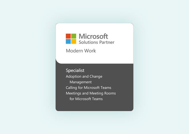 Microsoft Solution partner Modern Work logo