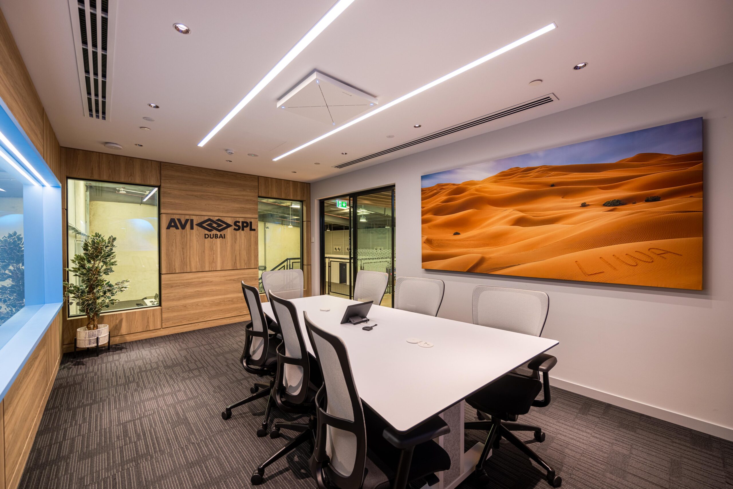 AVI-SPL conference room with video wall