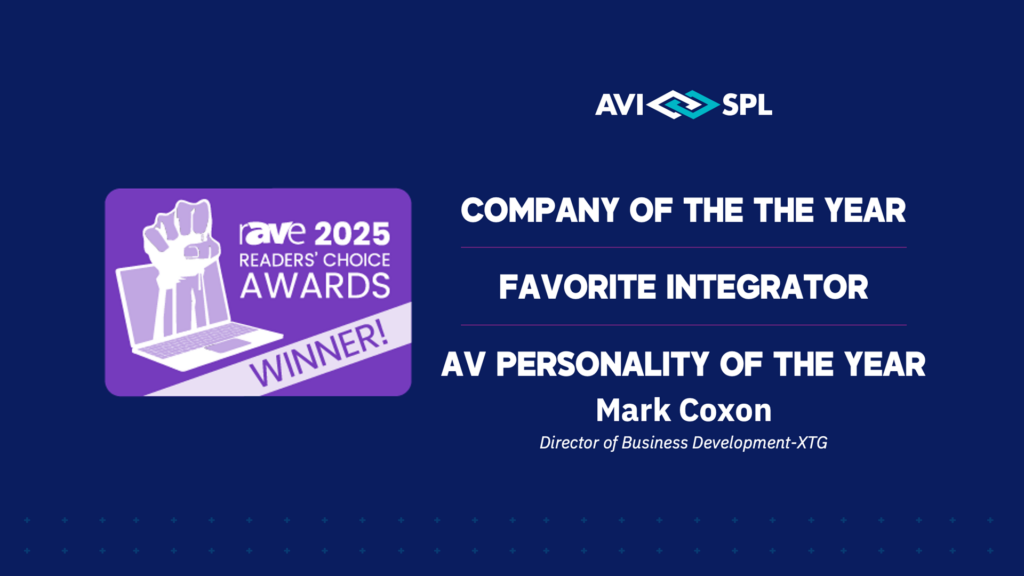 AVI-SPL Celebrates Triple Win at 2025 rAVe [PUBS] Awards